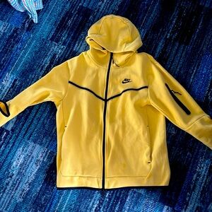 Original Yellow Nike Tech With sleeve zipper.